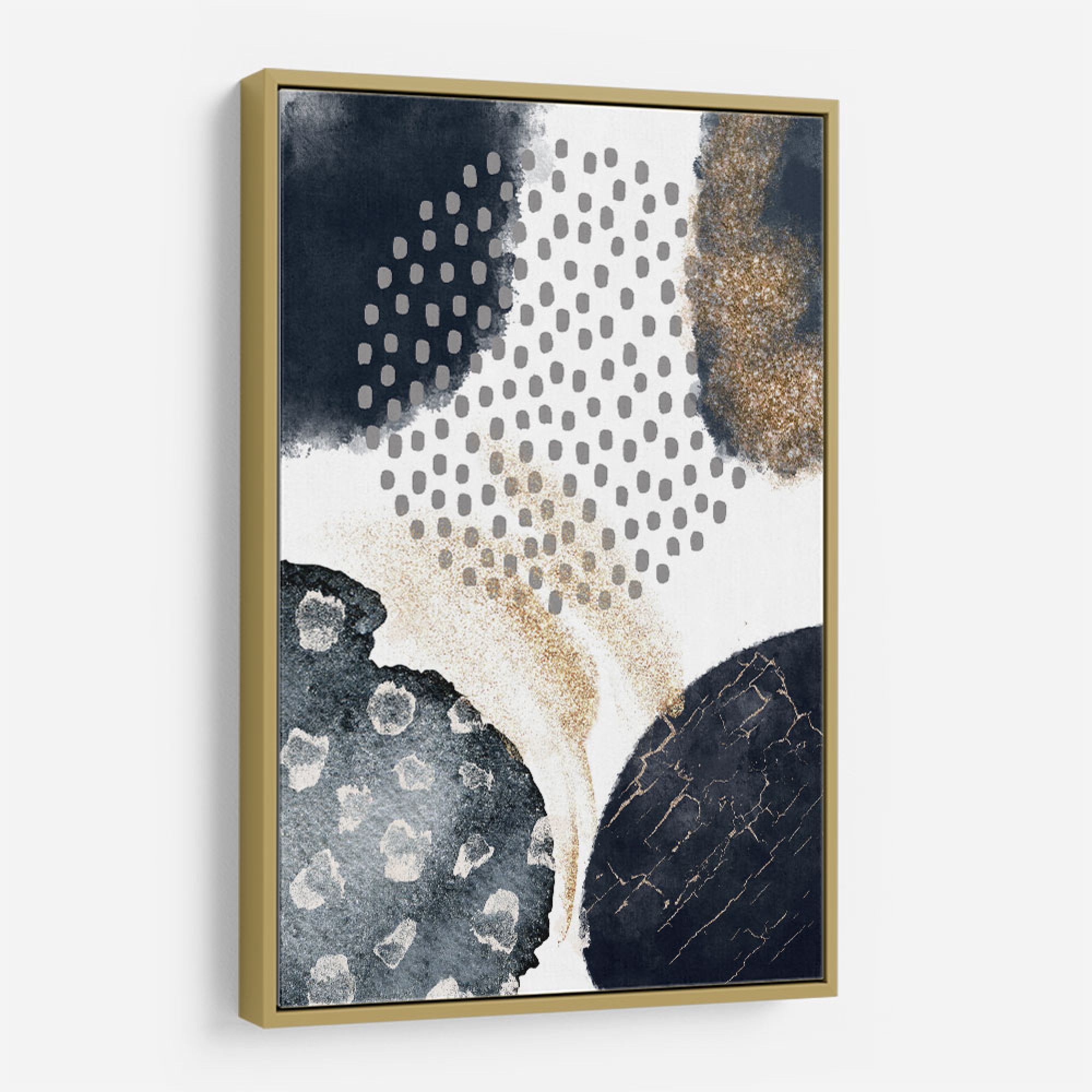 Abstract Black and Gold 3 Wall Art